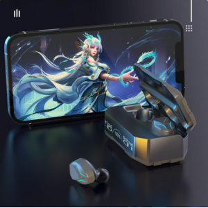 TWS Bluetooth Headphones With Dynamic Battery Display M99Plus for Universal Cell Phone And Bluetooth Device (Silver)