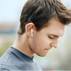 TWS Bluetooth Headphones with Advanced Battery Display TC31 for Universal Cell Phone And Bluetooth Device (Champagne Gold)