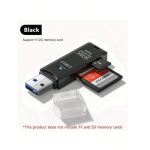 USB 3.0 2-In-1 Card Reader For SD/TF Cards- High
