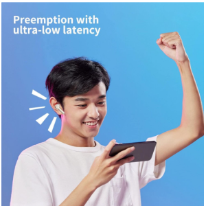 TWS Bluetooth Headphones with Advanced Battery Display TC31 for Universal Cell Phone And Bluetooth Device (Light Blue)