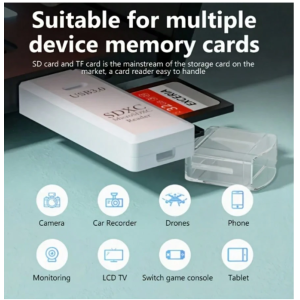 USB 3.0 2-In-1 Card Reader For SD/TF Cards- High