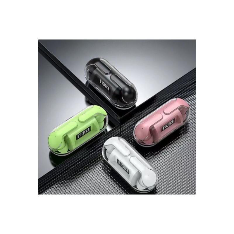 TWS Headphones Ultimate Sound and Advanced Real-Time Battery Display BW04 for Universal Cell Phone And Bluetooth Device (Pink)