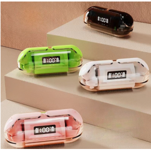 TWS Headphones Ultimate Sound and Advanced Real-Time Battery Display BW04 for Universal Cell Phone And Bluetooth Device (Pink)