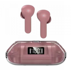 TWS Headphones Ultimate Sound and Advanced Real-Time Battery Display BW04 for Universal Cell Phone And Bluetooth Device (Pink)