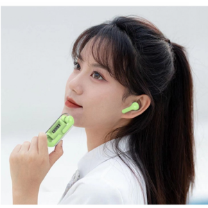 TWS Headphones Ultimate Sound and Advanced Real-Time Battery Display BW04 for Universal Cell Phone And Bluetooth Device (White)