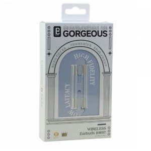 TWS Earbuds Headset: Lipstick Shape, Fashion Colors with Charging Case BW07 for Universal Cell Phone And Bluetooth Device (Blue)