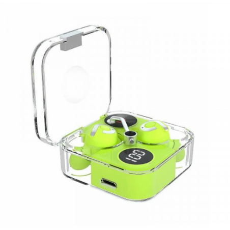 TWS Bluetooth Wireless Headphone Earbuds Headset for Universal Cell Phone And Bluetooth Device (Green)