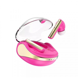 Wireless Headphone Earbuds Gaming Headset Stereo Sound P60 for Universal Cell Phone And Bluetooth Device (Hot Pink)