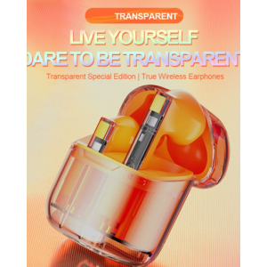 Bluetooth Wireless Headphone Earbuds Headset BW01 for Universal Cell Phone And Bluetooth Device (Orange)