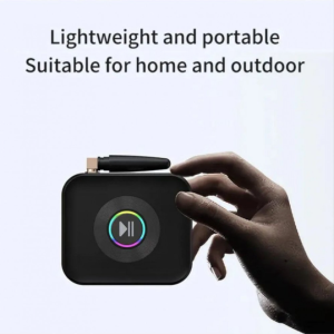 Bluetooth 5.1 Receiver for Universal Cell Phone, Device and More (Black)