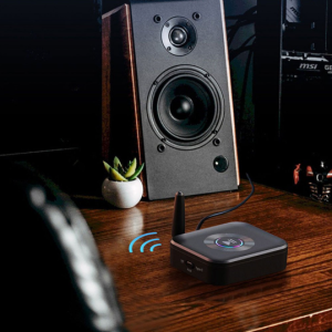 Bluetooth 5.1 Receiver for Universal Cell Phone, Device and More (Black)