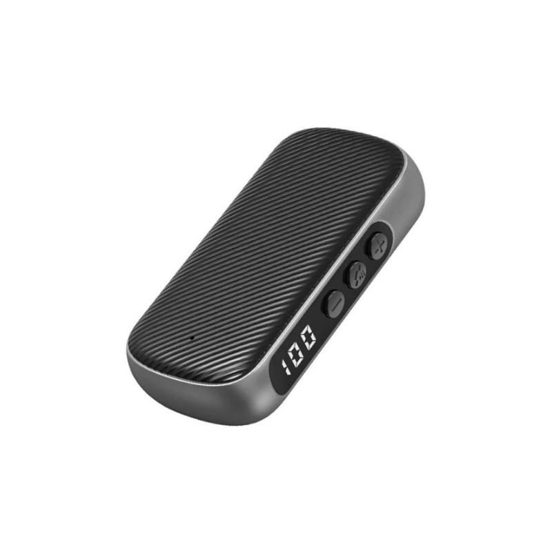 Bluetooth AUX Receiver Dual Connection Wireless Adapter for Universal Cell Phone, Device and More (Black)