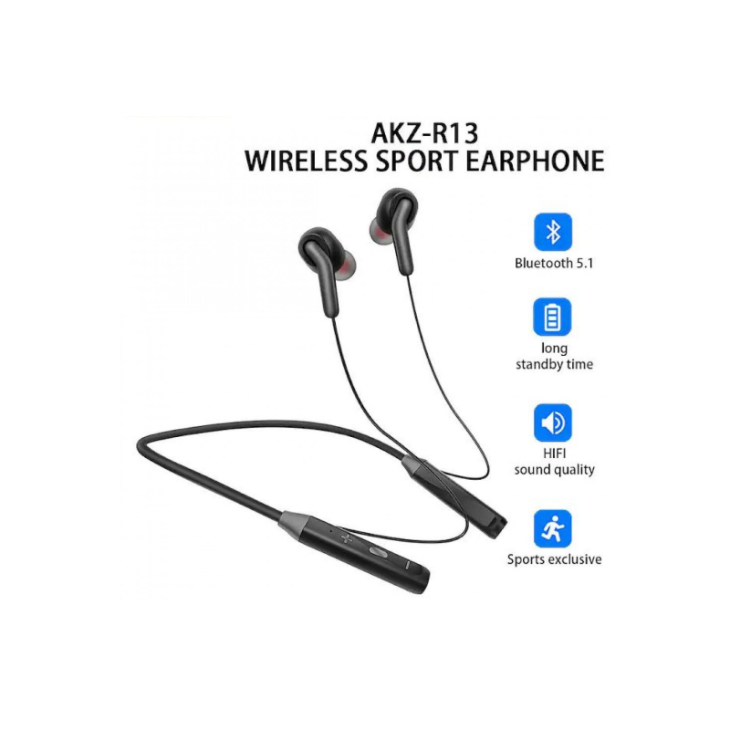 Bluetooth Wireless Sport Earphones Neck band for Universal Cell Phone And Bluetooth Device (Red)