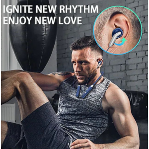 Bluetooth Wireless Sport Earphones Neck band for Universal Cell Phone And Bluetooth Device (Red)