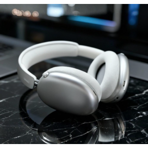 Bluetooth Wireless Surround Sound Headphones with Active Noise Cancellation and Micro SD Card Slot K601ANC (Blue)