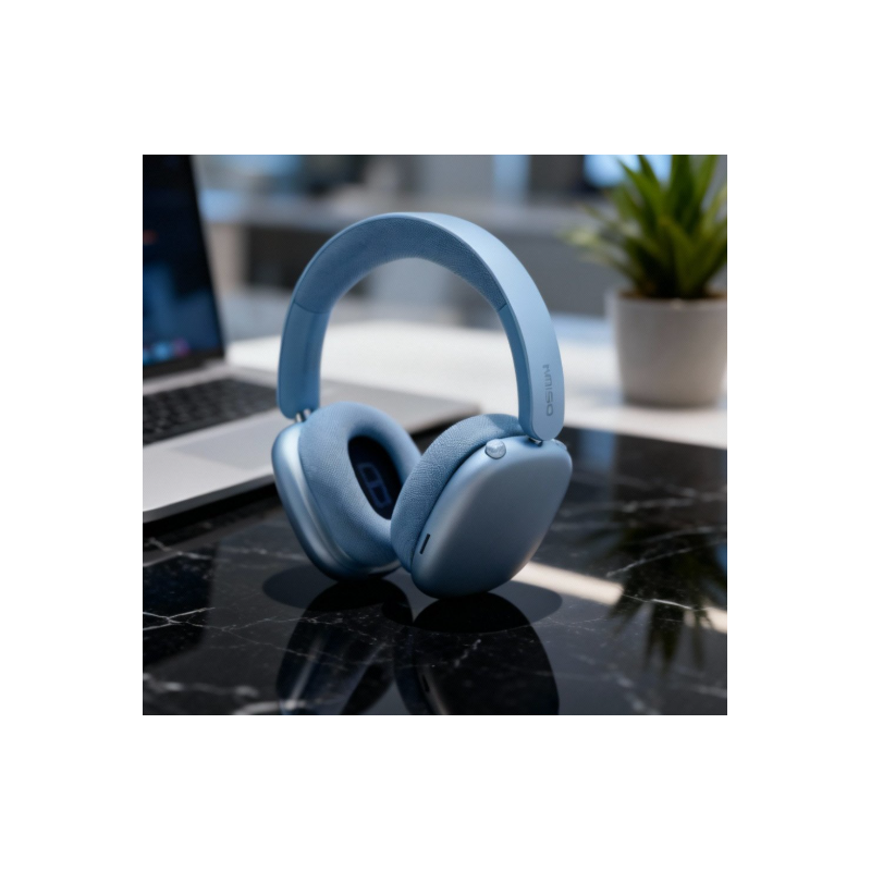 Bluetooth Wireless Surround Sound Headphones with Active Noise Cancellation and Micro SD Card Slot K601ANC (Silver)