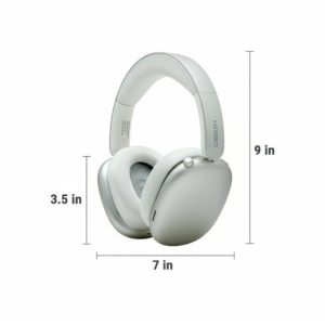 Bluetooth Wireless Surround Sound Headphones with Active Noise Cancellation and Micro SD Card Slot K601ANC (Silver)