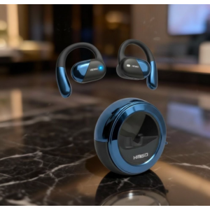 Wireless Earphones Noise Reduction Clear Sound with Lanyard Strap KMSE01 (Black)