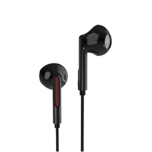 Earphones with Microphone 3.5mm Aux Auxiliary Cable (Black)