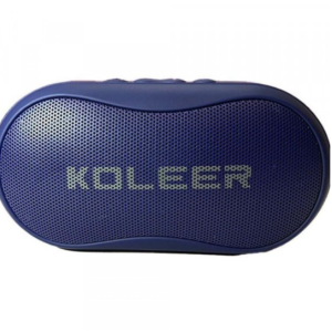 Bluetooth Speaker with FM Radio, USB, Micro SD Slots & Detachable Strap S29 (Blue)