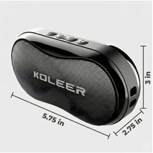 Bluetooth Speaker with FM Radio, USB, Micro SD Slots & Detachable Strap S29 (Red)