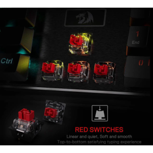 Redragon K556 RGB LED Backlit Wired Mechanical Gaming Keyboard