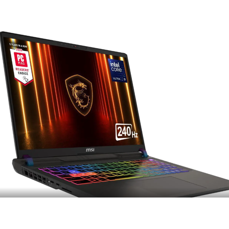 MSI Vector - LCD 16" QHD+ GeForce RTX 5080 Laptop GPU - Intel Core Ultra 9