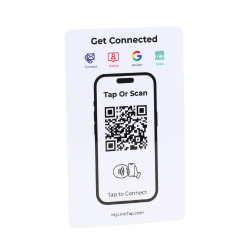 Smart NFC Digital Business Card - Contact Sharing - Social Media, Contact, Payment