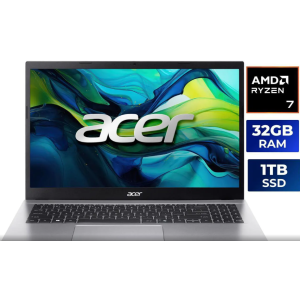 Acer Aspire Go 15 15.6" AMD Ryzen 7 5825U Laptop 32GB DDR4 Memory 1TB PCIe Gen4 SSD, Windows 11