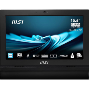 MSI All-in-One Computer PRO AP162T ADL-020US Intel N100 4GB DDR4 128GB PCIe SSD 15.6"