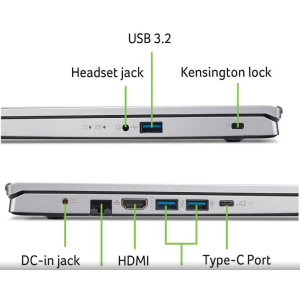 Acer Aspire Go 15 15.6" AMD Ryzen 7 5825U Laptop 32GB DDR4 Memory 1TB PCIe Gen4 SSD, Windows 11