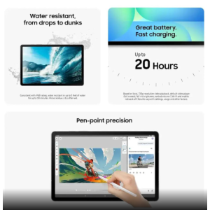 Samsung - Galaxy Tab S10 FE+ - 13.1" 256GB - Wi-Fi - with S-Pen - Blue (SM-X620NLBEXAR)