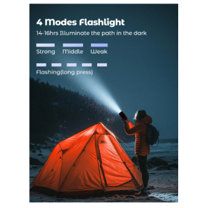 Teckwe Hand Crank Radio With 2000mAh Cellphone