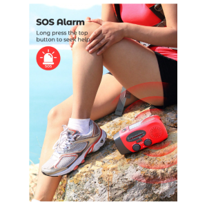 Teckwe Hand Crank Radio With 2000mAh Cellphone