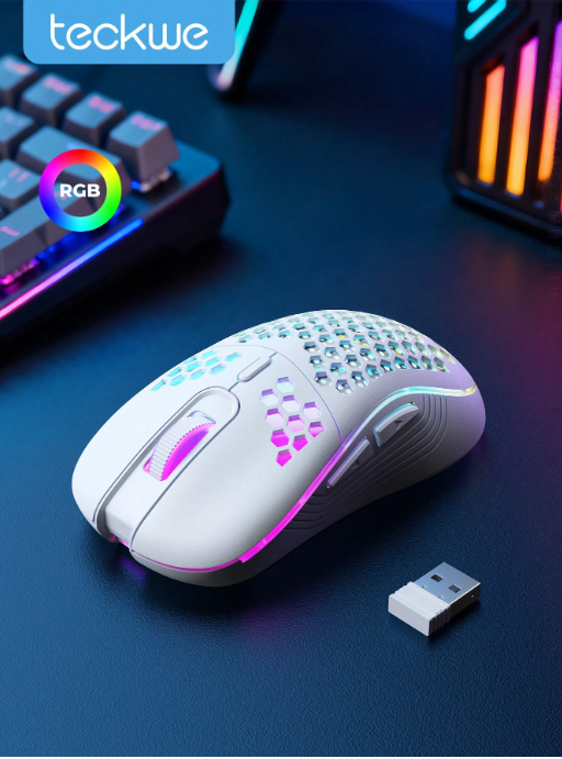 Teckwe Wireless Gaming Mouse Honeycomb 2.4G USB
