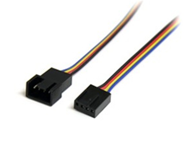 StarTech Cable FAN4EXT12 12inch 4 Pin Fan Power Extension Cable Male/...