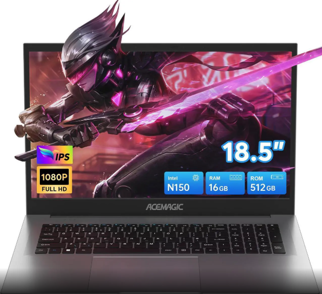 ACEMAGIC Laptop Computer, 16GB DDR4 512GB SSD, 18.5 Inch Laptop with ...