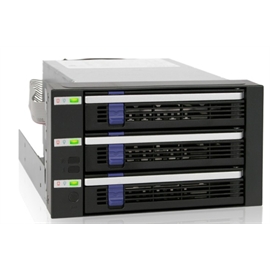 ICY DOCK Storage MB153SP-B 3x3.5inch SATA 2x5.25inch Bay Hot-Swap HDD...