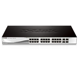 D-Link Network DGS-1210-28 24Port GbE Switch 4Port SFP WebSmart 10/10...