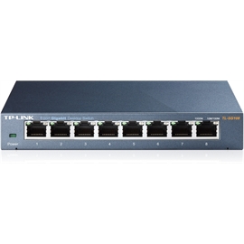TP-Link Network TL-SG108 8Port Switch 10/100/1000Mbps RJ45 Desktop Sw...