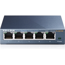 TP-Link Network TL-SG105 5-Port 10/100/1000Mbps RJ45 Desktop Switch R...