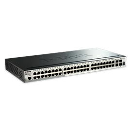 D-Link Network DGS-1510-52X SmartPro 48-Port Gigabit Switch with 4 10...