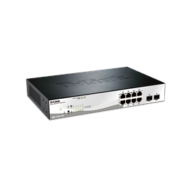 D-Link Network DGS-1210-10 Web Smart 8-Port Gigabit Switch with 2 SFP...