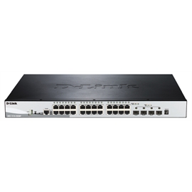 D-Link Network DGS-1510-28XMP 24Port SmartPro Gigabit PoE Switch with...