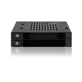 ICY DOCK Removable Storage Derive MB522SP-B 2x2.5 inch SAS/SATA HDD/S...
