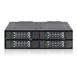 ICY Dock Removable Storage MB699VP-B Full Metal 4 Bay 2.5" NVMe U.2 S...