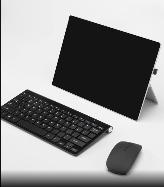ESTONE Wireless Keyboard Mouse, K1088 2.4GHz Ultra Thin Compact Porta...
