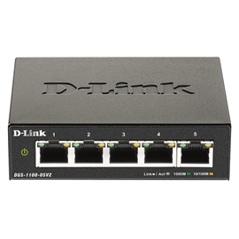 D-Link Switch DGS-1100-05V2 5Port Gigabit Switch DGS-1100 Smart Manag...