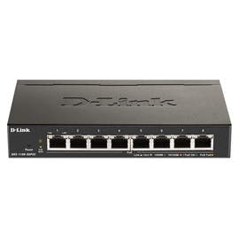 D-Link Network DGS-1100-08PV2 DGS-1100 Series Smart Managed 8Port Gig...