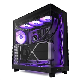 NZXT Case CC-H61FW-01 H6 Flow RGB Mid-Tower ATX SGCC Steel Tempered G...